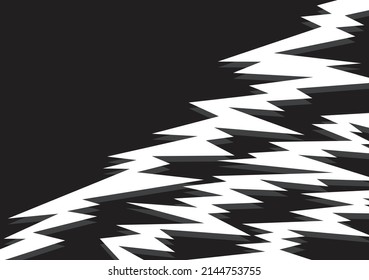 Minimalist background with jagged zigzag pattern and some copy space area
