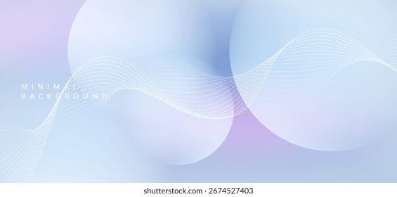 El fondo minimalista en tonos azul claro y rosa es suave y calmante, con delgadas líneas onduladas que lo atraviesan, tanto verticalmente como curvadas, dando a la Imagen una sensación dimensional.
