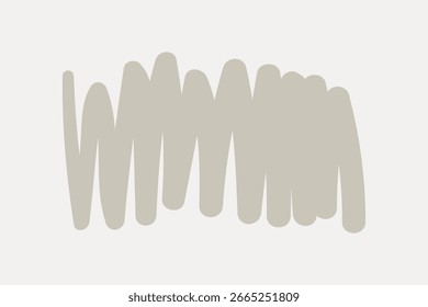 Fondo minimalista con un fondo gris claro y garabatos grises abstractos. El fondo es suave y moderno, con gris dos veces. Fondo con Vector de espacio de copia.