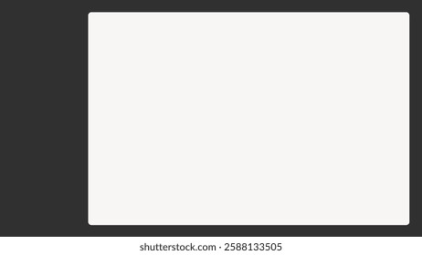 Minimalist background with a light gray center and dark gray border. The background is smooth and modern, featuring gray tones prominently. Frame vector with copy space.