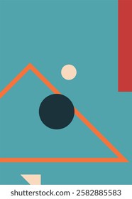 Minimalist background, Memphis poster template theme with beautiful and cheerful colors