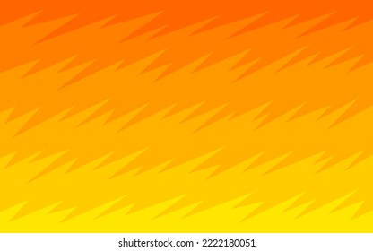 Minimalist background with orange gradient jagged zigzag pattern. Sunset themed background