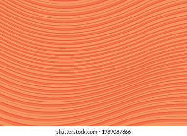 Minimalist background with orange waving lines pattern