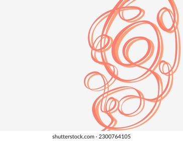Minimalist background with ornamental line pattern and with some copy space area