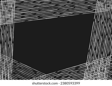 Minimalist background with raw sketch lines and with some copy space area