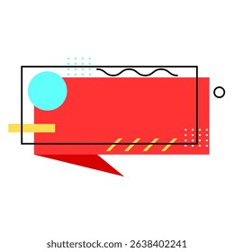 Minimalist background red promotion. With box long and circle blue which amazing. Suitable promotion salesmen business. 10 eps.
