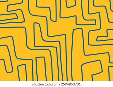 Minimalist background with seamless maze line pattern