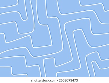Minimalist background with seamless maze line pattern