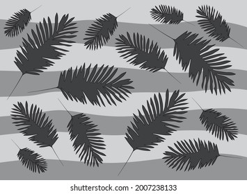 Minimalist background with simple leaves pattern