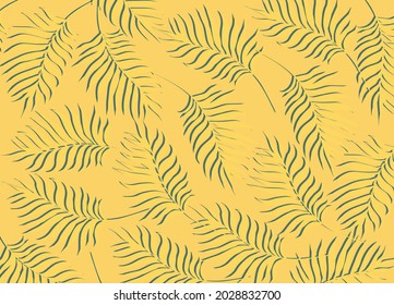 Minimalist background with simple leaves pattern