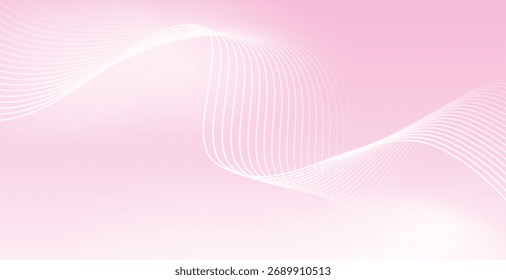 Um fundo minimalista com uma sensação macia e arejada. As cores principais são rosa claro misturado com branco, criando uma atmosfera suave, fresca e agradável.