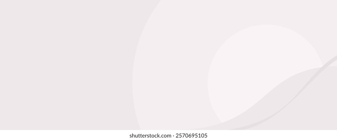 Minimalist background with soft gray tones. The background features smooth, abstract curves in light gray, creating a calm, modern look. Wave background vector. Light background.