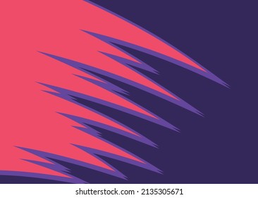 Minimalist background with spikes pattern and some copy space area