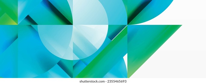 Minimalist background with square-tiled geometric circles, symphony of precise patterns. Interlocking shapes create tranquil yet captivating backdrop, blending modernity and structured elegance