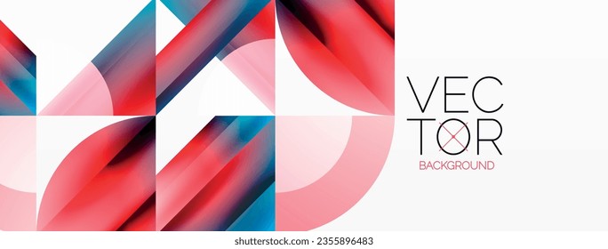 Minimalist background with square-tiled geometric circles, symphony of precise patterns. Interlocking shapes create tranquil yet captivating backdrop, blending modernity and structured elegance