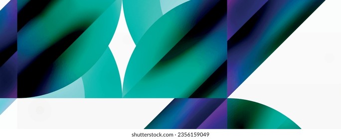 Minimalist background with square-tiled geometric circles, symphony of precise patterns. Interlocking shapes create tranquil yet captivating backdrop, blending modernity and structured elegance