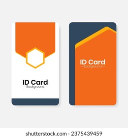 Minimalist background template for ID cards