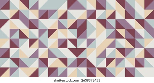 Minimalist background with triangular facets in earth tones