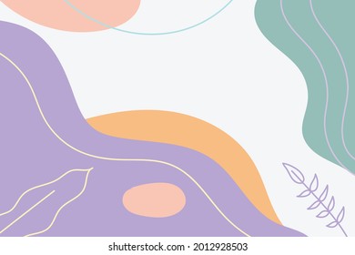 Minimalist background vector of colorful shape