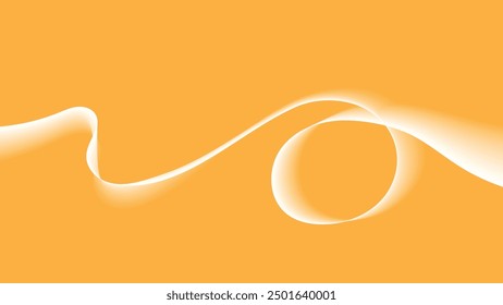 Diseño de Vector de fondo minimalista de una onda naranja abstracta