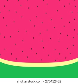 Minimalist background with watermelon pattern