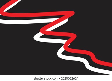 Minimalist background with waving lines pattern