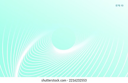 The minimalist background with wavy lines gradient for business promotion. Vector, 2023
