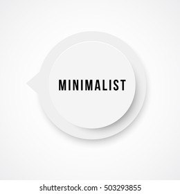 Minimalist Badge, Banner, Vector Background