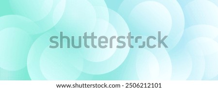 minimalist banner backgriund.colorful.soft blue green gradations.circle effect style.memphis.eps 10