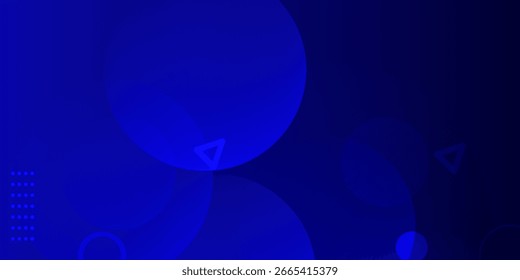 Fondo de Anuncio minimalista. gradaciones azules. Fondo geométrico de círculo. Diseño sencillo. Vector. EPS 10