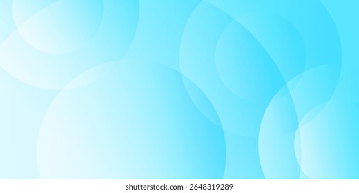 minimalist banner background, circle shape, Abstract blue background with soft gradient circles and smooth overlapping wave patterns.