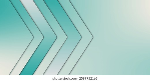 Minimalist banner background gradient arrows abstract. Minimal creative business background with copy space for text for social media cover, header, web banner