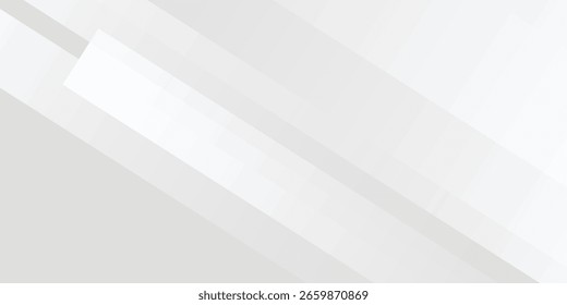 Minimalistischer Banner Hintergrund grau-weißer abstrakter Schrägstrich moderner Hintergrund. design technology banner textur eps10