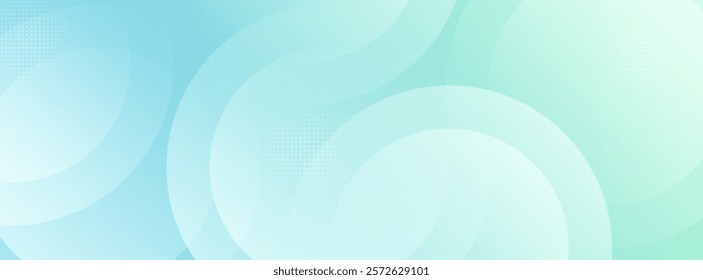 Minimalist banner background. Green and blue gradations.Circle geometric background. Simple design. Vector. EPS 10