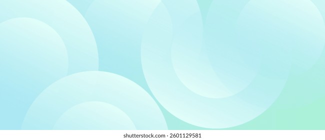 Minimalist banner background. Green and blue gradations.Circle geometric background. Simple design. Vector ilustration