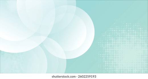 Minimalist banner background. Green and blue gradations style .Circle geometric background. Simple design. Vector. EPS 10