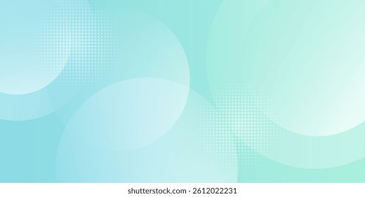 Minimalist banner background. Green and blue gradations.Circle geometric background. Simple design. Vector. EPS 10