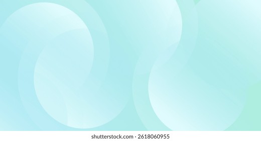 Minimalist banner background. Green and blue gradations.Circle geometric background. Simple design. Vector.