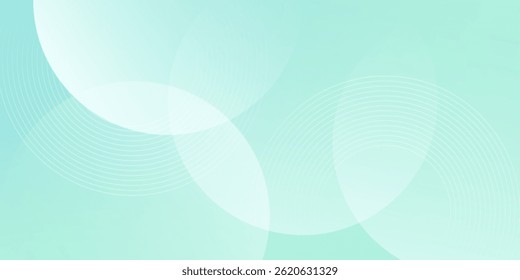 Minimalist banner background. Green and blue gradations.Circle geometric background. Simple design. Vector. EPS 10