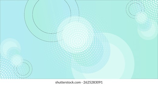 Minimalist banner background. Green and blue gradations.Circle geometric background. Simple design. Vector. EPS 10