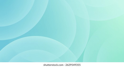 Minimalist banner background. Green and blue gradations.Circle geometric background. Simple design. Vector. EPS 10