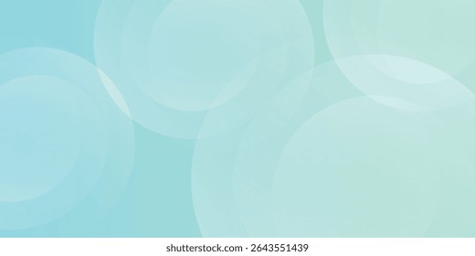Minimalist banner background. Green and blue gradations.Circle geometric background. Simple design modern art
