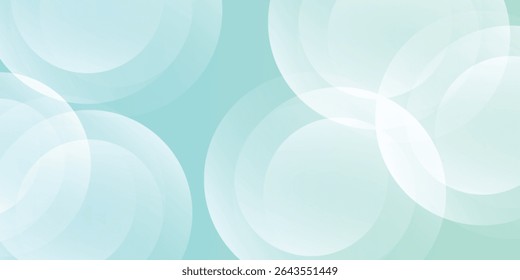 Minimalist banner background. Green and blue gradations.Circle geometric background. Simple design modern art