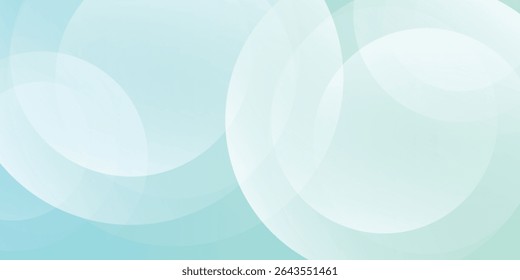 Minimalist banner background. Green and blue gradations.Circle geometric background. Simple design modern art