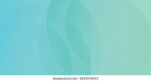 Minimalist banner background. Green and blue gradations.Circle geometric background. Simple design modern art