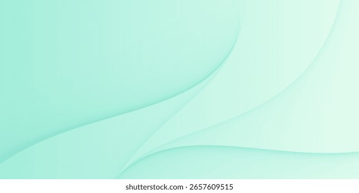 Fondo de Anuncio minimalista. Gradiente verde-gris. Fondo de línea geométrica. Diseño sencillo. Vector. EPS 10