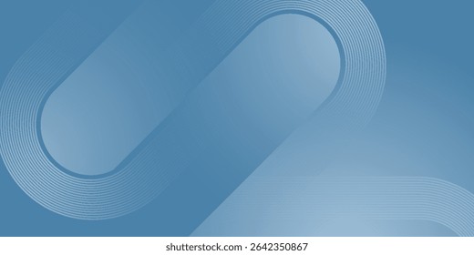 Minimalist banner background, pastel color gradient, sea blue, and cloudy sky. modern trendy design
