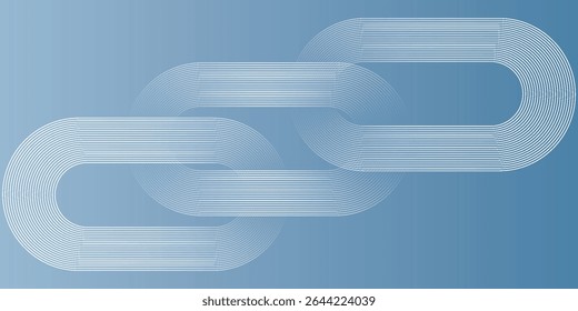 Minimalist banner background, pastel color gradient, sea blue, and cloudy sky. Modern circle effect style