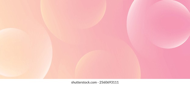 Minimalist banner background, pastel colorful, pink and yellow gradations.