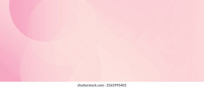 Minimalist banner background, pastel colorful, pink and yellow gradations. Circle effect style geometric, abstract background.